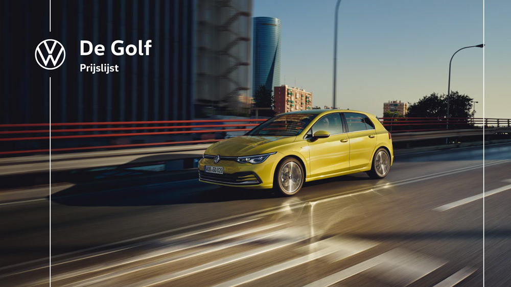 Prijslijst Volkswagen Golf