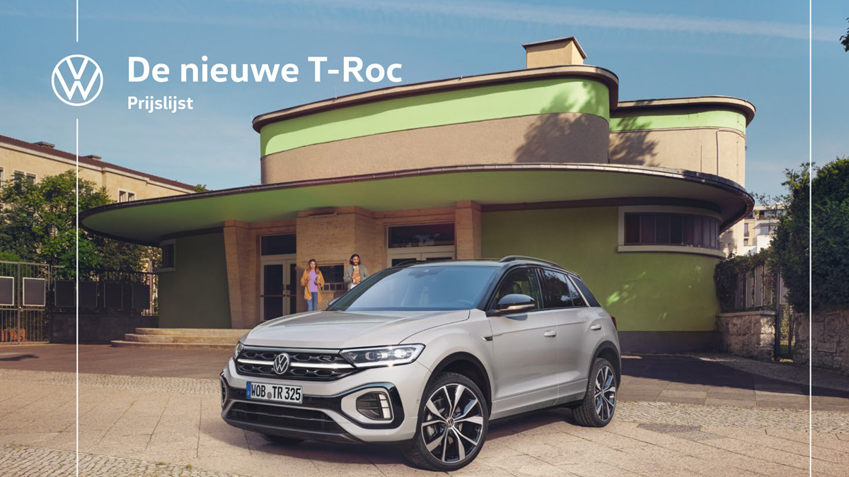 Prijslijst nieuwe Volkswagen T-Roc