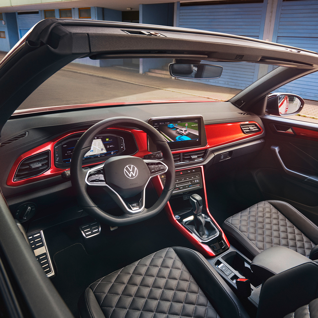 Interieur van de nieuwe T-Roc Cabrio